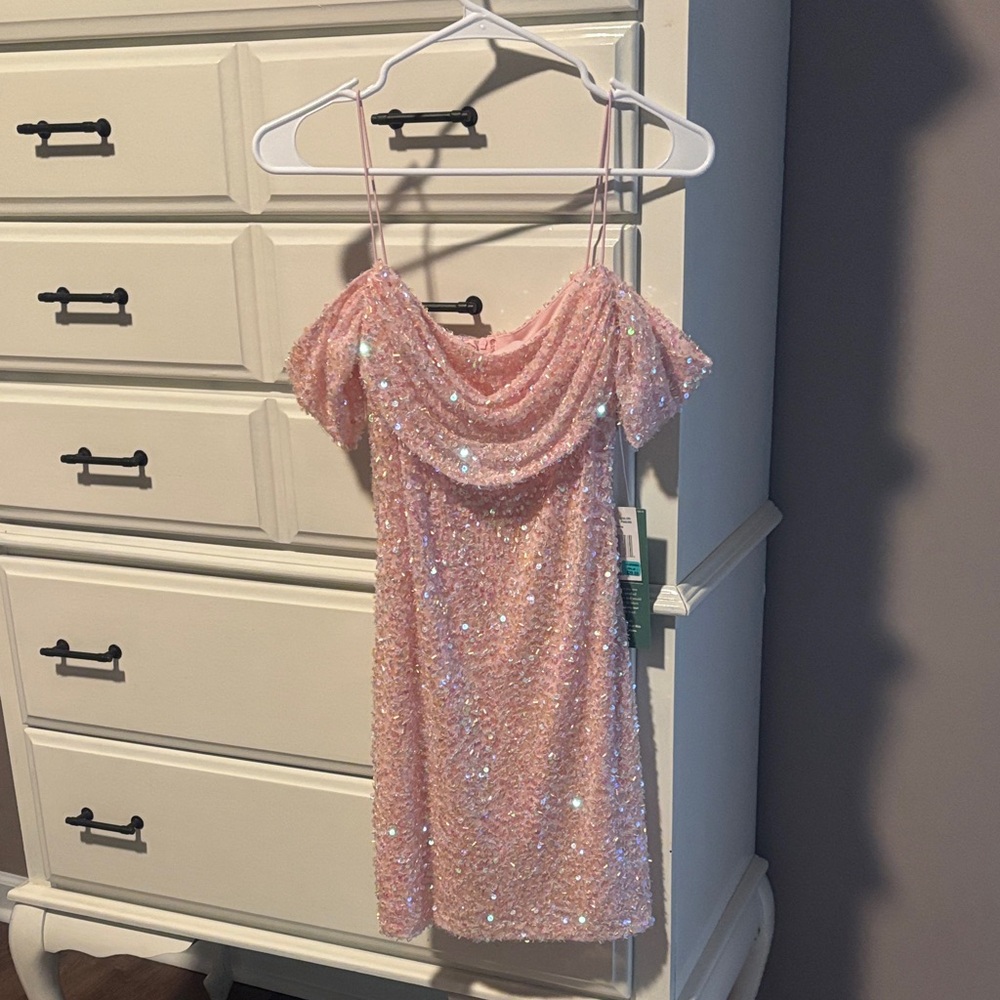 B. Smart Pink Sequin Dress